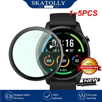 1-5 шт. Мягкая защитная пленка с изогнутым краем для смарт-часов Mi Color Sports Edition Smart Watch Screen Protector (не стеклянная)
