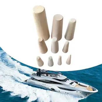 10 штук аварийных деревянных пробок для лодок, деревянные заглушки для аварийных утечек В ассортименте