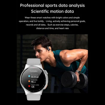 2023 Новые спортивные Фитнес-смарт-часы для мужчин, браслет с GPS-отслеживанием движения, часы с NFC, водонепроницаемые смарт-часы с Bluetooth-вызовом для Android IOS