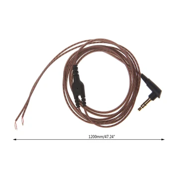 3,5 мм OFC 3-полюсный кабель для наушников, провод для обслуживания наушников своими руками