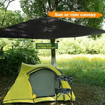 350x280 см Водонепроницаемая палатка из брезента, Гамак для кемпинга, Дождевик, УФ-Тент для сада, Навес от солнца, Сверхлегкий