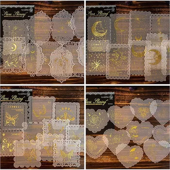 40ШТ Эстетическая Духовная Целебная Бумага для ведьминых вырезок Boho Crystal Butterfly Rose Moon Наклейки для вырезок Magic Wizard Room