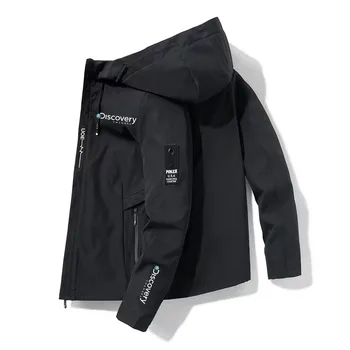 Discovery Clothing Походная куртка для кемпинга на открытом воздухе 2023 Мужская дышащая толстовка с капюшоном, тренчкот, Приключенческий комплект