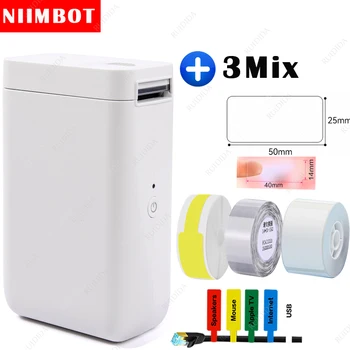 Niimbot D101 label maker Мини термопринтер для наклеек этикеток без чернил Портативный карманный этикетировщик для мобильного телефона