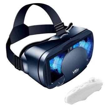 VR Gl es Full-S n Очки виртуальной реальности 3D Gl es VR Set 3D Очки виртуальной реальности, Регулируемые VR Gl es с геймпадом