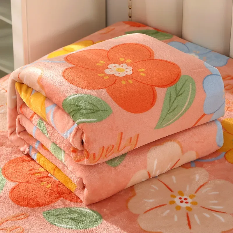 Мультяшное Фланелевое флисовое одеяло для взрослых и детей, мягкие теплые покрывала для кроватей, простые однотонные чехлы для диванов, Дышащие покрывала для кроватей