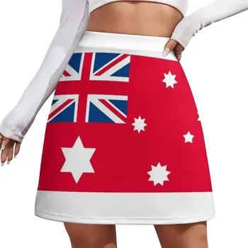 Австралийский федеральный красный флаг 1901 года, мини-юбка 180 x 120 см, короткие юбки для женщин, женская одежда, стильная корейская одежда