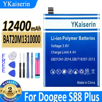 Аккумулятор мобильного Телефона YKaiserin 12400 мАч для DOOGEE S88 Plus S88Plus BAT20M1310000 Высокой Емкости с Длительным Временем ожидания Batteria