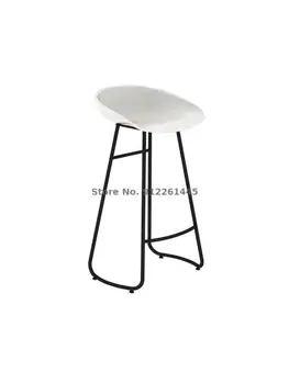 Барный стул Nordic Light luxury ins простая современная мода, высокий стул для кассира на стойке регистрации, чистый красный барный стул