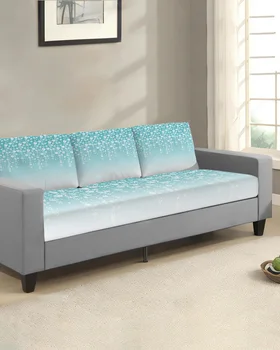 Бирюзовый Градиентный цветок, чехол для подушки сиденья дивана, защита мебели, Эластичный Моющийся съемный чехол для дивана, эластичные чехлы для диванов