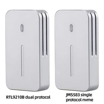 Двойные протоколы M.2 NVME / NGFF SSD Корпус Из Алюминиевого Сплава Твердотельный Накопитель Коробка Для Внешнего Жесткого Диска M Key B & MKey для Ноутбука