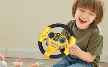 Детская игрушка на рулевом колесе, детские развивающие игрушки для маленьких мальчиков И девочек, креативная игрушка на рулевом колесе для вождения