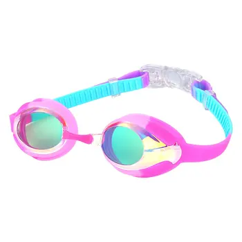 Детские очки для плавания с гальваническим покрытием, высокой четкости, водонепроницаемые, защищающие от запотевания, Удобные, закрывающие обзор при ярком свете, большие очки