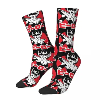 Забавные Мужские Носки Pegasus Red В стиле Ретро Ретро Saint Seiya Аниме Хип-Хоп Повседневный Экипажный Носок С Подарочным Рисунком