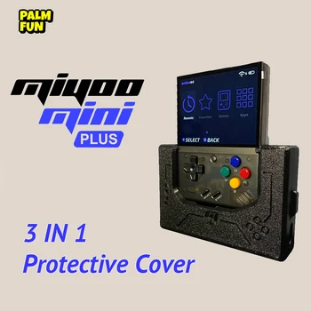 Игровая консоль PALM FUN MIYOO MINI Plus 3 В 1 с защитным чехлом Портативная портативная игровая консоль в стиле ретро с диагональю 3,5 дюйма