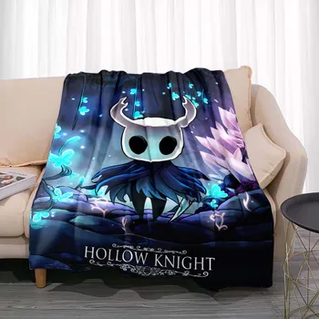 Игровое фланелевое одеяло Hollow Knight, новинка, теплая фланель из микрофибры, прочная для детей и взрослых, покрывало для путешествий, чехол для дивана