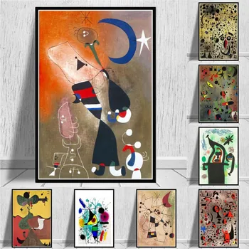 Известные картины Джоан Миро Абстрактные плакаты И принты Живопись на холсте Картины на стену Абстрактный Декоративный Декор для дома