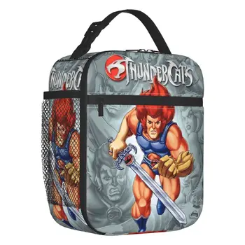 Изготовленная на заказ сумка для ланча Thundercats HiMan, женская сумка-холодильник, теплый изолированный ланч-бокс для детей школьного возраста