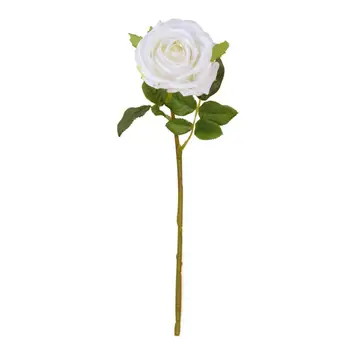 Искусственная роза Настоящий искусственный цветок на ощупь Неувядающая Цветочная композиция Привлекательный искусственный цветок розы из искусственного шелка