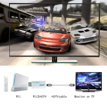Конвертер Full HD 1080P 720P Wii в HDMI, Wii2HDMI для отображения HDTV-монитора ПК