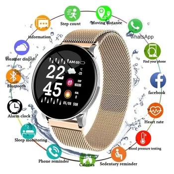 Круглые смарт-часы с Bluetooth-браслетом PK ZL02 для мужчин и женщин, пульсометр, фитнес-трекер, умные часы для мужчин для Andriod IOS