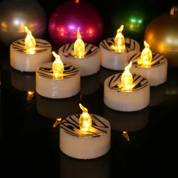 Маленький ночник на Хэллоуин Портативная лампа в виде тыквы Электронная свеча со светодиодной батареей Украшения для вечеринки на Хэллоуин Украшения для дома