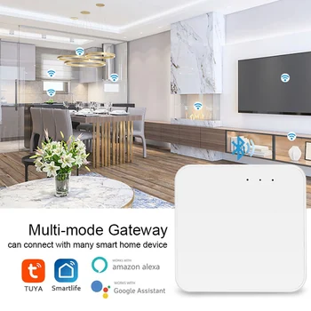 Многорежимный интеллектуальный шлюз-концентратор Wi-Fi Bluetooth Zigbee Smart Home Bridge Пульт дистанционного управления для Smart Life Alexa Home