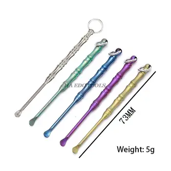 Многоцветная бамбуковая ушная ложка с длинной ручкой, небольшой инструмент для взрослых и детей