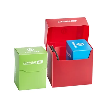 Многоцветная Коробка для Карточек PP 160 + с Футляром для Колоды из 2 80 + Карт, Пластиковые Торговые Карты, Коробка для Настольных Игр для Карточных Игр MTG / YGO