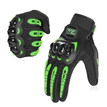 Мотоциклетные перчатки с сенсорным экраном, дышащие перчатки на полный палец, защитные нескользящие перчатки для верховой езды, защита от падения