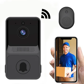 Наружный Wi-Fi, камера умного дома, Видеодомофон, Охранный дверной звонок, Видеодомофон ночного видения, Беспроводная кнопка домашнего дверного звонка