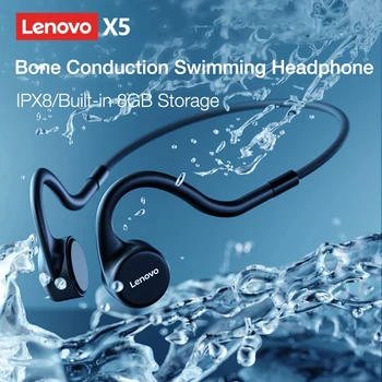 Наушники Lenovo X4 X5 X3 Pro с костной проводимостью, Беспроводные наушники, наушники Bluetooth, гарнитура, Беспроводные наушники Hi-Fi
