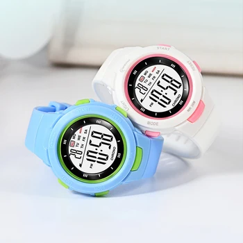 Новые детские модные светящиеся водонепроницаемые часы для мальчиков и девочек Студенческие электронные часы Многофункциональные часы Электронные часы