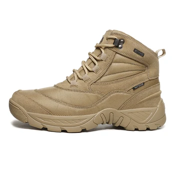 Новые мужские тактические ботинки 2023 года, армейские ботинки, мужские военные ботинки для пустыни, нескользящие уличные мужские альпинистские походные ботинки, мужские уличные ботинки