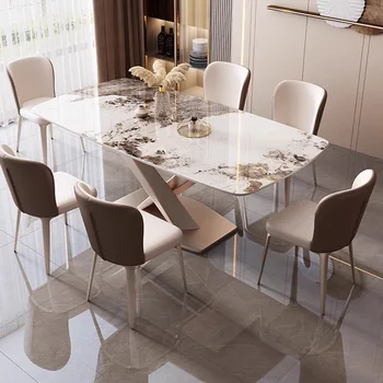 Обеденные столы для ресторана в скандинавском стиле, Роскошные обеденные столы для конференций в прихожей отеля Juegos De Comedor Мебель для дома WJ35XP