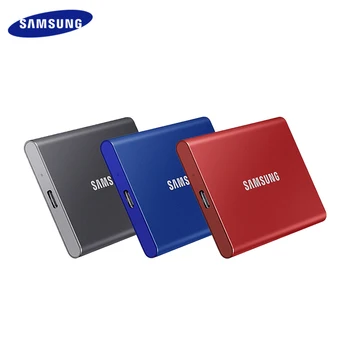 Оригинальный Samsung Портативный SSD T7 500GB 1TB 2TB Внешний Диск Жесткий Диск Твердотельный Диск USB 3.2 Gen 2 SSD Для Настольного Ноутбука