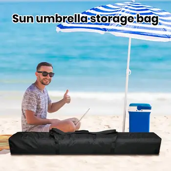 Открытый летний Пляжный Большой Зонт Сумка для хранения Портативный Кемпинг Пляжный зонтик Водонепроницаемый Нейлоновый Чехол Большой емкости Зонтик для патио