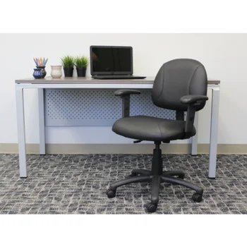 Офис и дом Кожаное Регулируемое компьютерное кресло, Черное игровое кресло офисное кресло компьютерное кресло