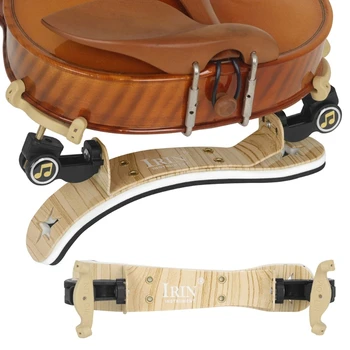 Подставка для плеча скрипки Алюминиевая Мягкая накладка для плеча скрипки, часть скрипки для размера 1/2 1/4, Складные и регулируемые по высоте ножки 24BD