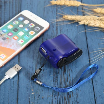 Портативное зарядное устройство для аварийного телефона USB ABS с ручным приводом 5,5 В