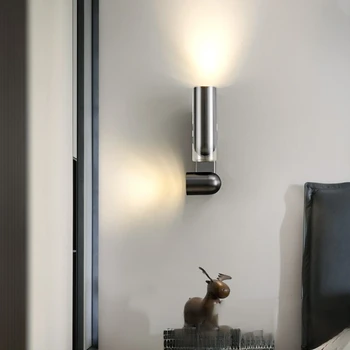 Прикроватный настенный светильник для чтения, роскошный простой и современный светильник для спальни, кабинета, минималистичной гостиной, регулируемый настенный светильник