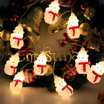 Рождественские светодиодные фонари в тематике Санта Клауса Теплые фонари Водонепроницаемые Подключаемые сменные корпуса подвесных светильников