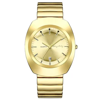 Роскошные кварцевые часы для мужчин Повседневные часы Золотые часы Розовое золото Синий металл Orologio Мужские Деловые Модные Новые наручные часы