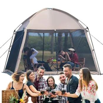 Сетчатая палатка из ткани Оксфорд, Уличная палатка для кемпинга, палатка от комаров, Летняя вентилируемая палатка для пикника, рыбалки, Верхняя Навесная палатка Sunshelte