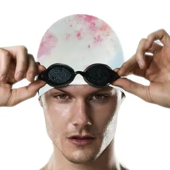 Силиконовые шапочки для плавания для взрослых Водонепроницаемые силиконовые шапочки для плавания 3D Удобные прочные силиконовые водонепроницаемые накладки