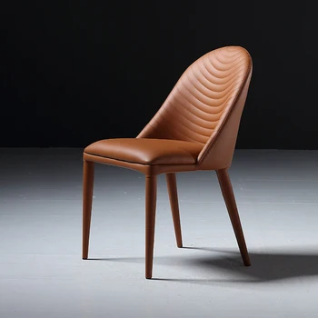Скандинавские стулья для столовой, гостиные, Индивидуальные Элегантные Обеденные стулья с современной кожаной спинкой, Роскошная мебель Sedie Cucina MQ50CY