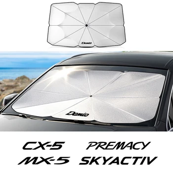 Солнцезащитный Зонт На Лобовое Стекло Автомобиля Mazda Demio CX-5 Axela 3 MPS CX-3 6 Atenza MS MX-5 CX-30 Skyactiv Bt-50 Premacy CX-8