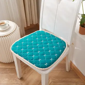 Удобный коврик для стула, удобные стильные подушки для стула для домашнего офиса, наружного использования, дизайн с застежкой-молнией, удобный коврик для стула с толстой обивкой