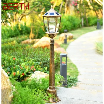 Уличные фонари для газона в стиле ретро, солнечная Садовая лампа, светодиодная водонепроницаемая домашняя декорация для дорожки во дворе