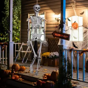 Фигурки скелетов Высококачественные реалистичные человеческие кости Подвижная статуя Многоцелевые Фигурки для вечеринки в саду на лужайке и многое другое